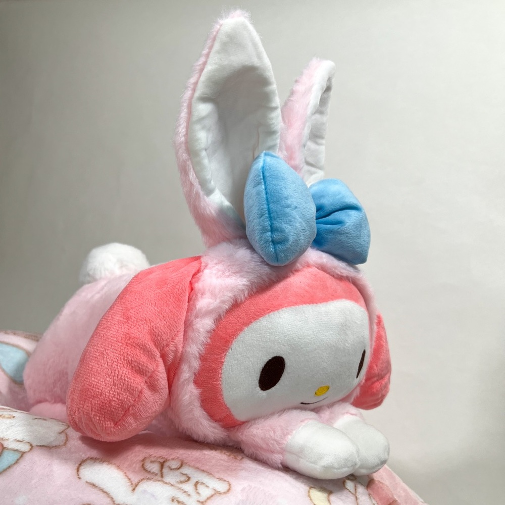 Large My Melody x Bunny Sanrio Plush - Stuffed Pillow Cushion New Easter Gift